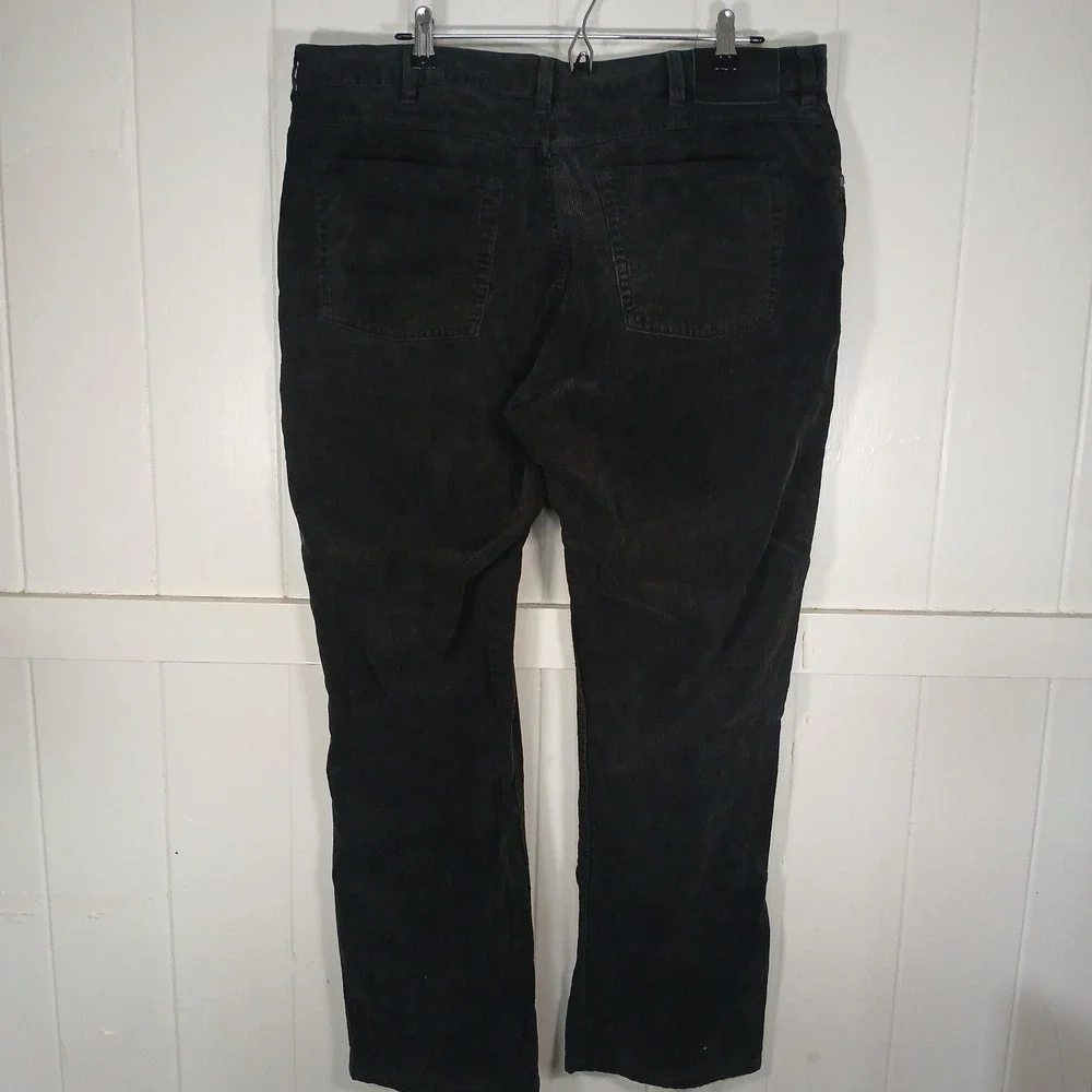Polo Ralph Lauren Corduroy Pants Mens 40x30 Black Authentic Dungarees‎ Straight